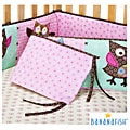 BananaFish Calico Owls Crib Bumper
