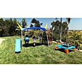 Ironkids Premier 650 Complete Fitness Playground Swing Set with Protective Sunshade and Refreshing Mist