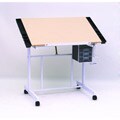 Studio Designs White / Maple Deluxe Craft Station in UPS Box