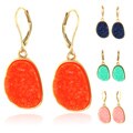 Goldtone Faux Druzy Earrings