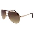 Unisex Gold Aviator Sunglasses
