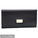 Anais Gvani Women's Classic Genuine Leather Tri-Fold Wallet