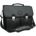 Amerileather World Class Black Leather Executive Briefcase