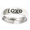 CGC Sterling Silver 'Love' Ring