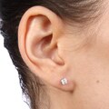Miadora 14k White Gold 1/2ct TDW Round Diamond Stud Earrings (J-K, I2-I3)