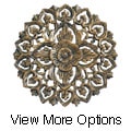Teak Wood Floral Design Wall Hanging