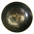 Recycled Hand-polished Brass Red Singing Meditation Bowl (Nepal)