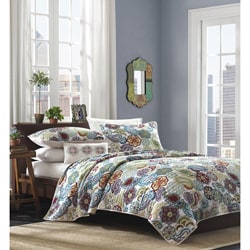 Mizone Asha 4-piece Paisley Polyester Patterned Microfiber Quilt Set