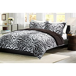 Zebra Full/Queen-size Down Alternative 3-piece Comforter Set