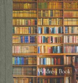 Living With Books Large Address Book (Spiral bound)