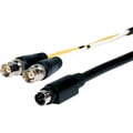 Comprehensive HR Pro Series S-Video 4 pin plug to 2 BNC plugs breakou