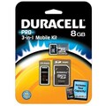 Duracell DU-3IN1C1008G-R 8 GB MicroSD High Capacity (microSDHC) - 1 C