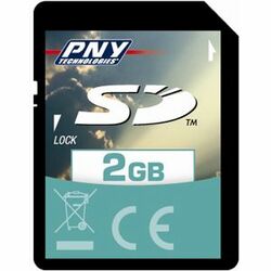 PNY 2GB Secure Digital Card - (3 Per Pack)