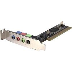 StarTech.com 4 Channel Low Profile PCI Sound Adapter Card AC97 3D Aud
