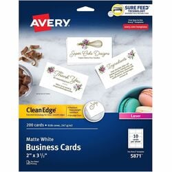 Avery Clean Edge Business Card