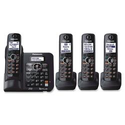Panasonic KX-TG6644B Standard Phone - 1.90 GHz - DECT - Black