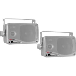 Pyle PLMR24S 100 W RMS Speaker - 3-way - Silver