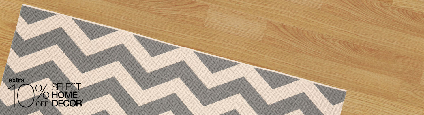 extra 10% OFF SELECT HOME DECOR*