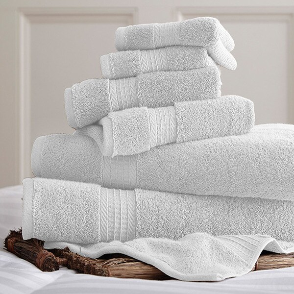 650 GSM Luxury Spa Collection 100-percent Cotton 6-piece Towel Set ...