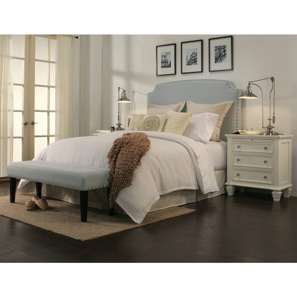 Grosvenor Dusty Aqua Headboard Bench Collection   Shopping