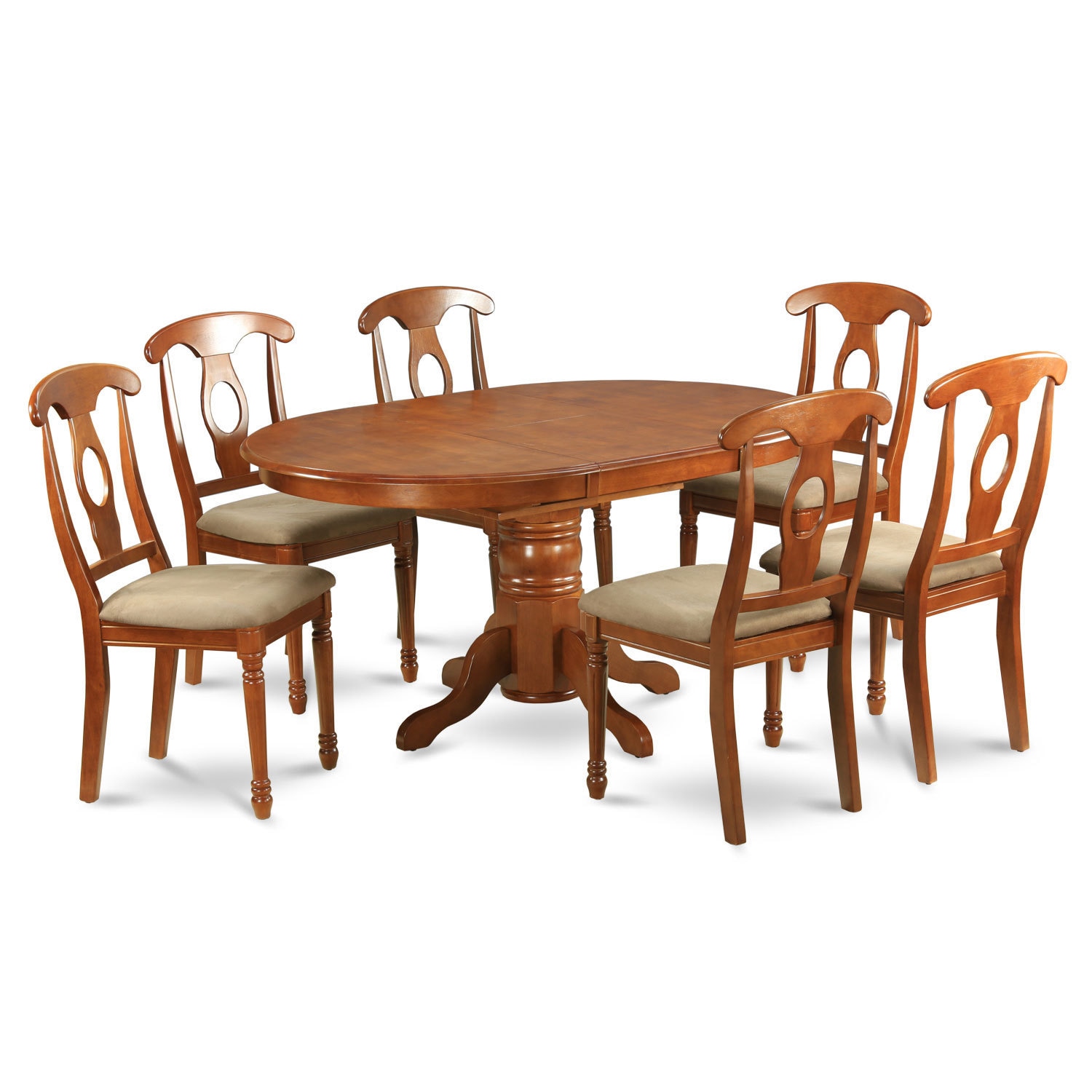 5 PC Dining Set Dining Table Having Leaf And 4 Kitchen Chairs