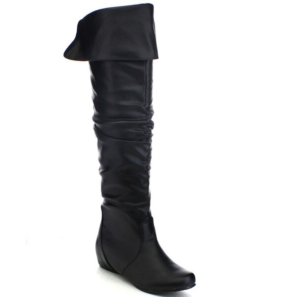 Top Moda Mesh-1 Women's Over The Knee Thigh High Slouchy Boots ...