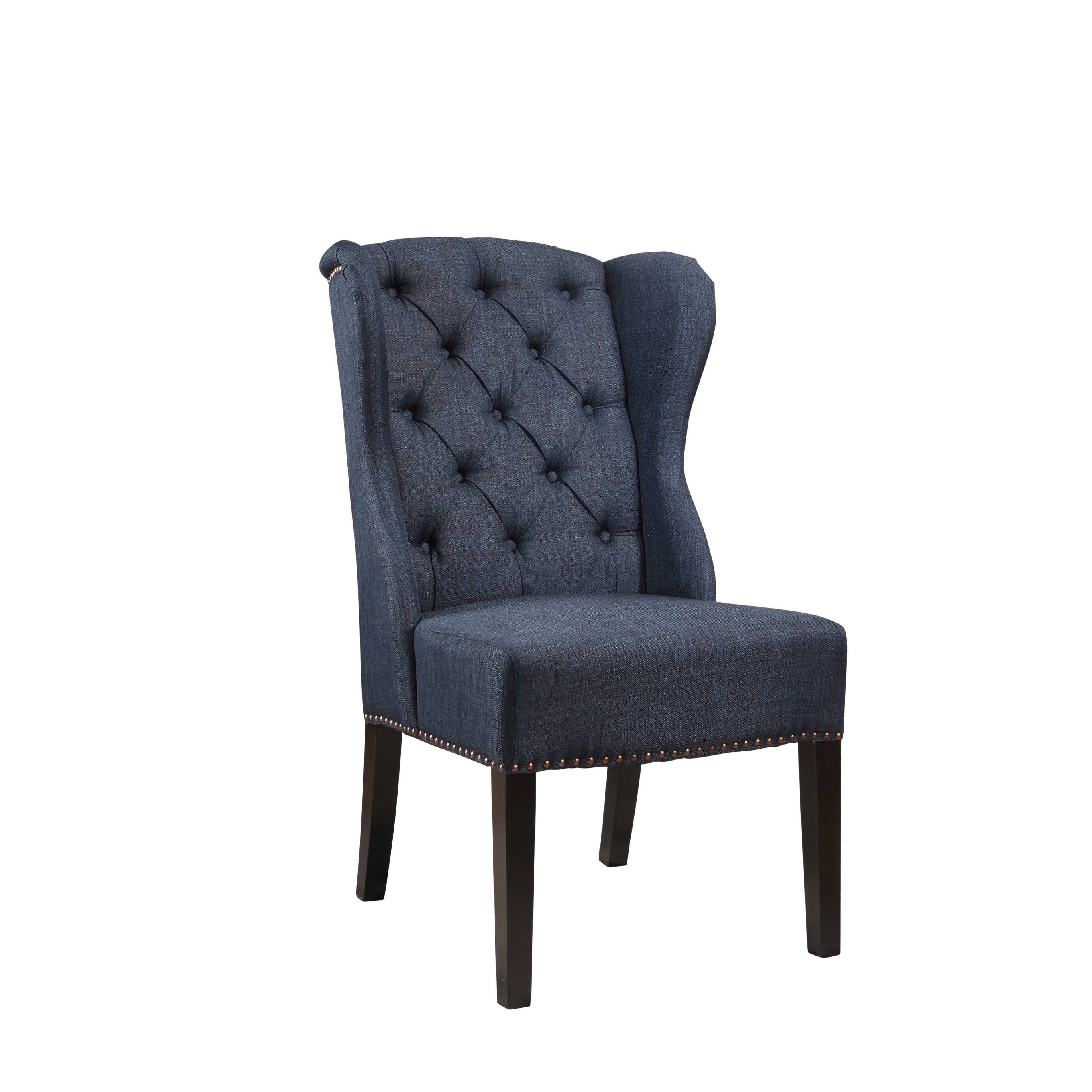 Abbyson Sierra Tufted Fabric Wingback Dining Chair | eBay