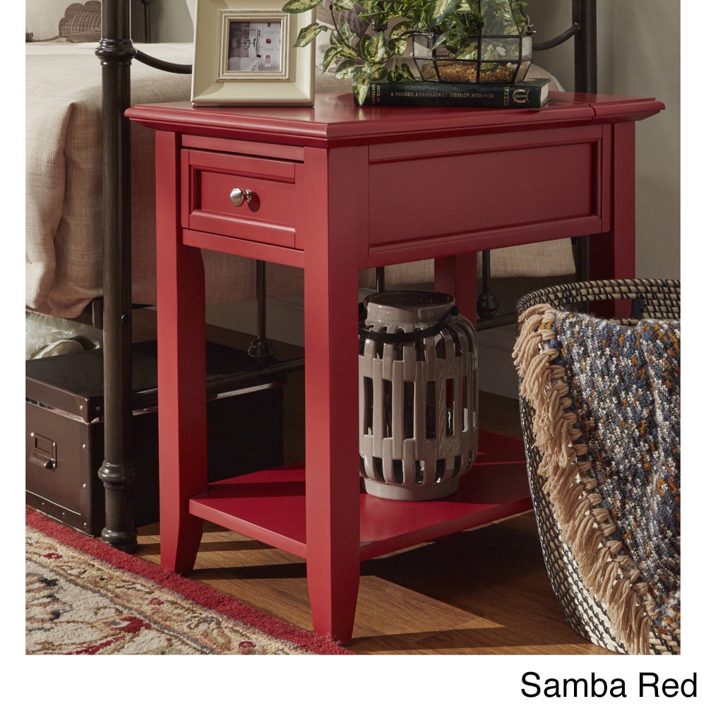 Zayden 1 Drawer Side Table With Charging Station By Inspire Q Bold Zayden 1 Drawer Side Table With Charging Station