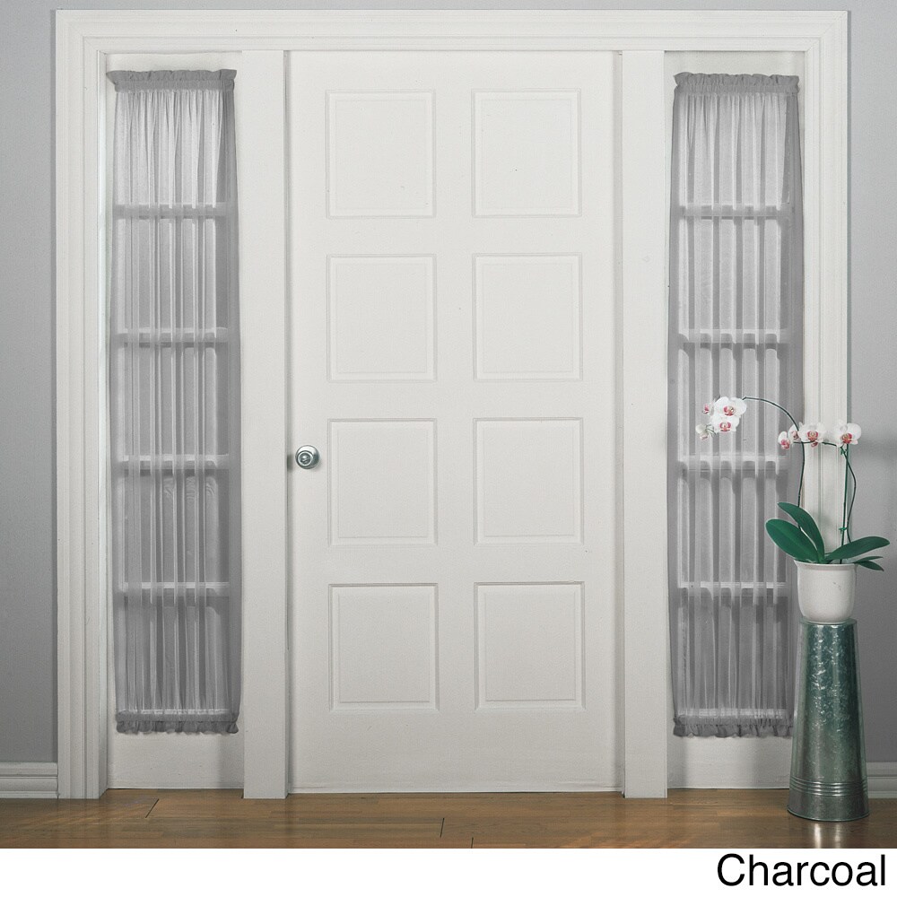 No 918 Emily Sheer Voile Single Curtain Door Sidelight Panel 28 X Picture 5 Of 8