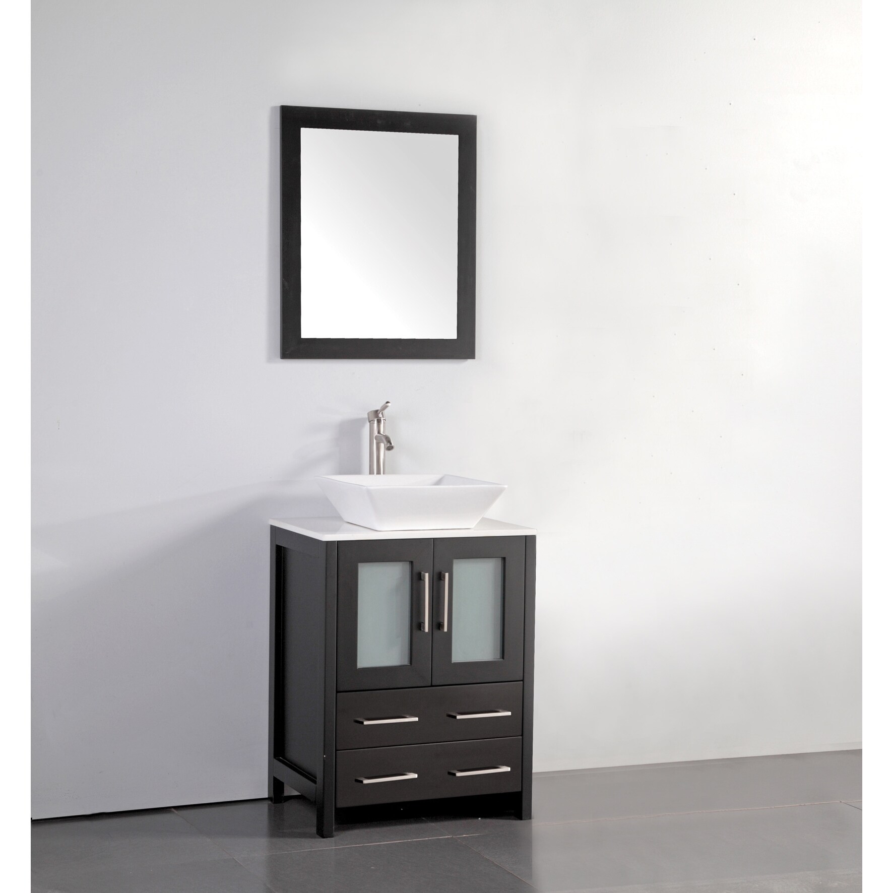 Vanity Art 24 Inch Single Sink Bathroom Set With Ceramic Top Vanity Art 24 Inch Single Sink Bathroom