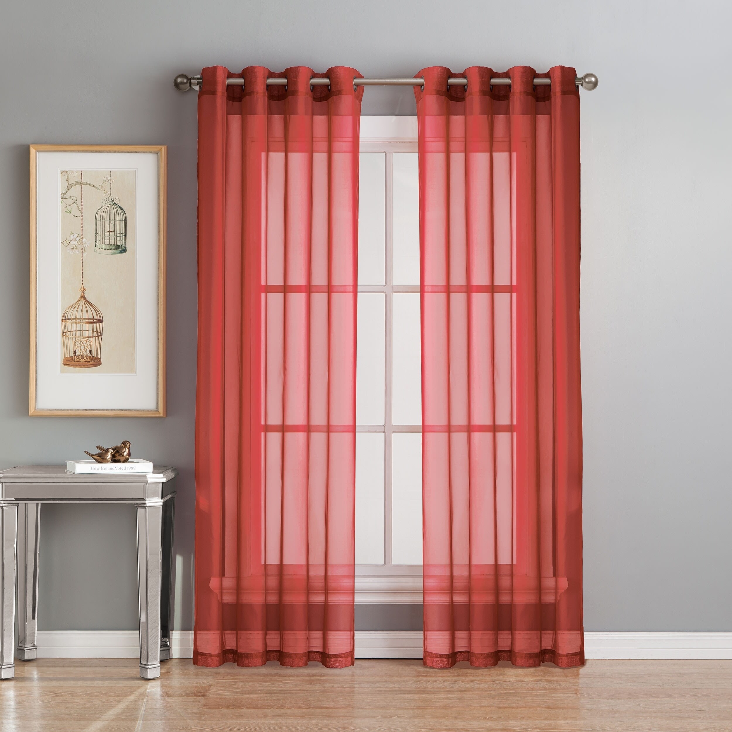 Awesome Extra Wide Grommet Curtain Panels Decorating Ideas