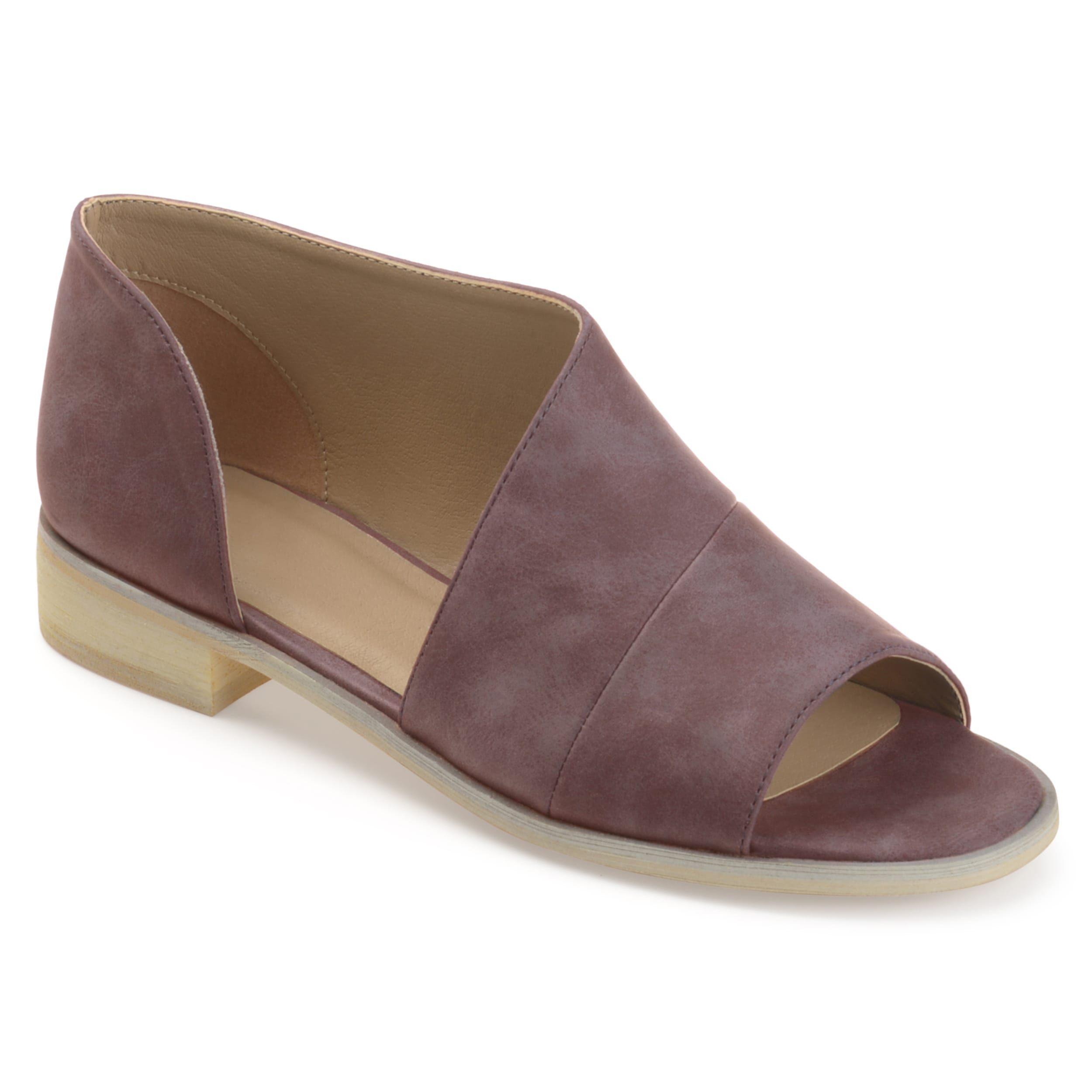 open toe flats online