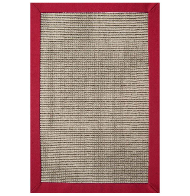 Hand-woven Sisal Red Border Rug (8'9 x 12') - Overstock™ Shopping ...