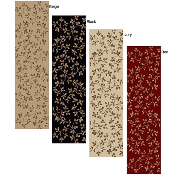 Olefin Virginia Floral Runner Rug (22 x 77)   Shopping