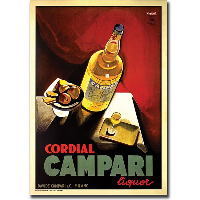 'Cordial Campari Liquor' Gallery-wrapped Art - Overstock Shopping - Top ...