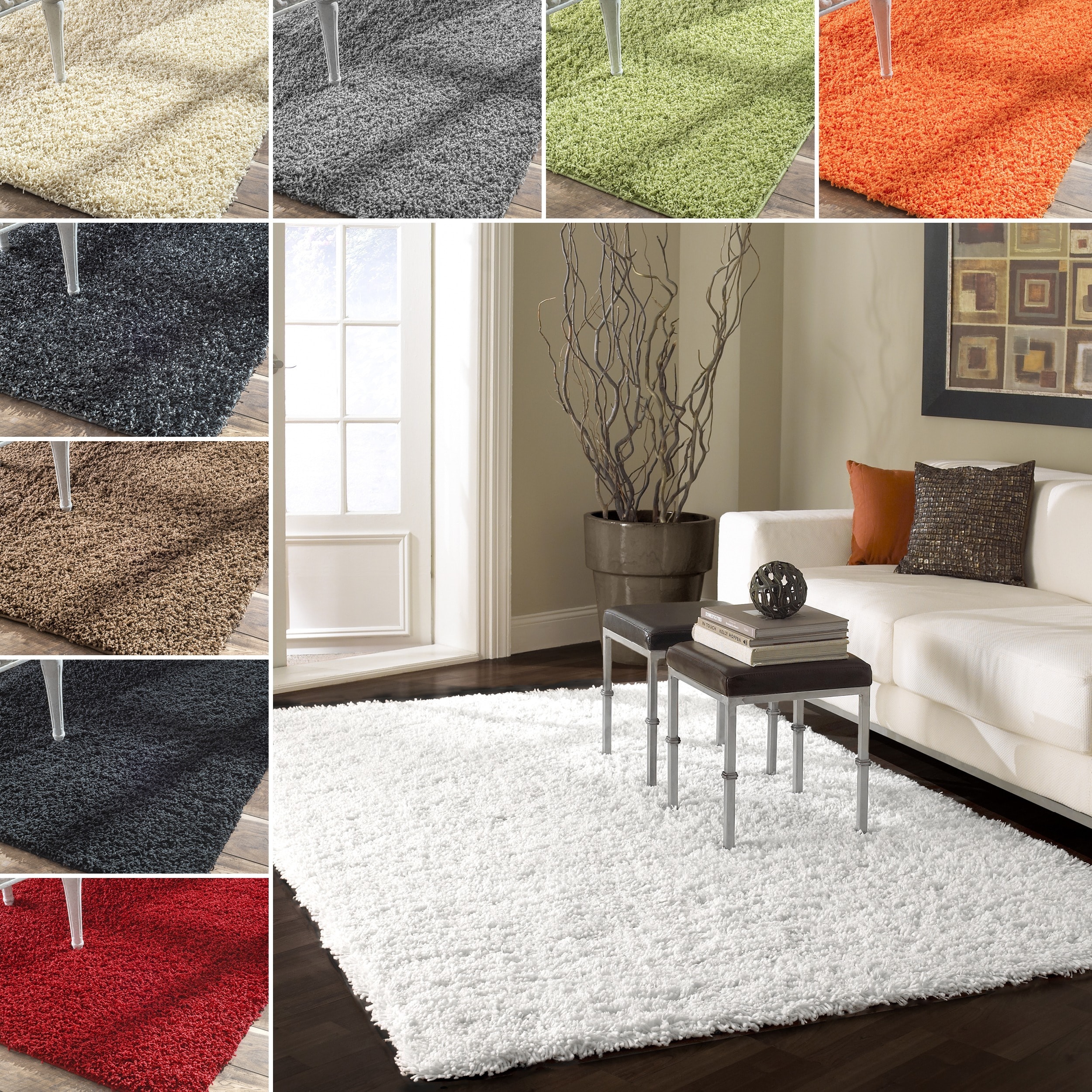 nuLOOM Alexa My Soft and Plush Multi Shag Rug (53 x 76)  