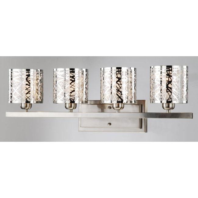 Satin Nickel 4 light Wall Sconce   Shopping The