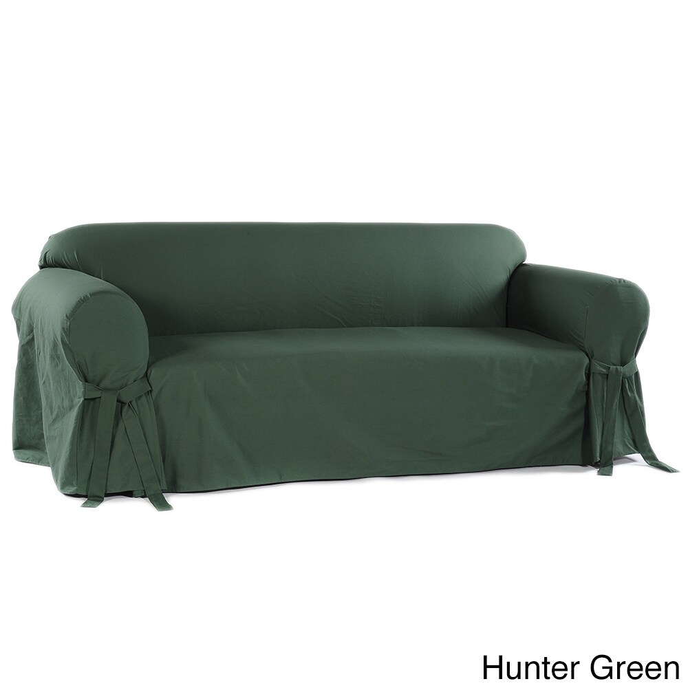 Machine Washable Cotton Duck Sofa Slipcover Ebay Picture 6 Of 10