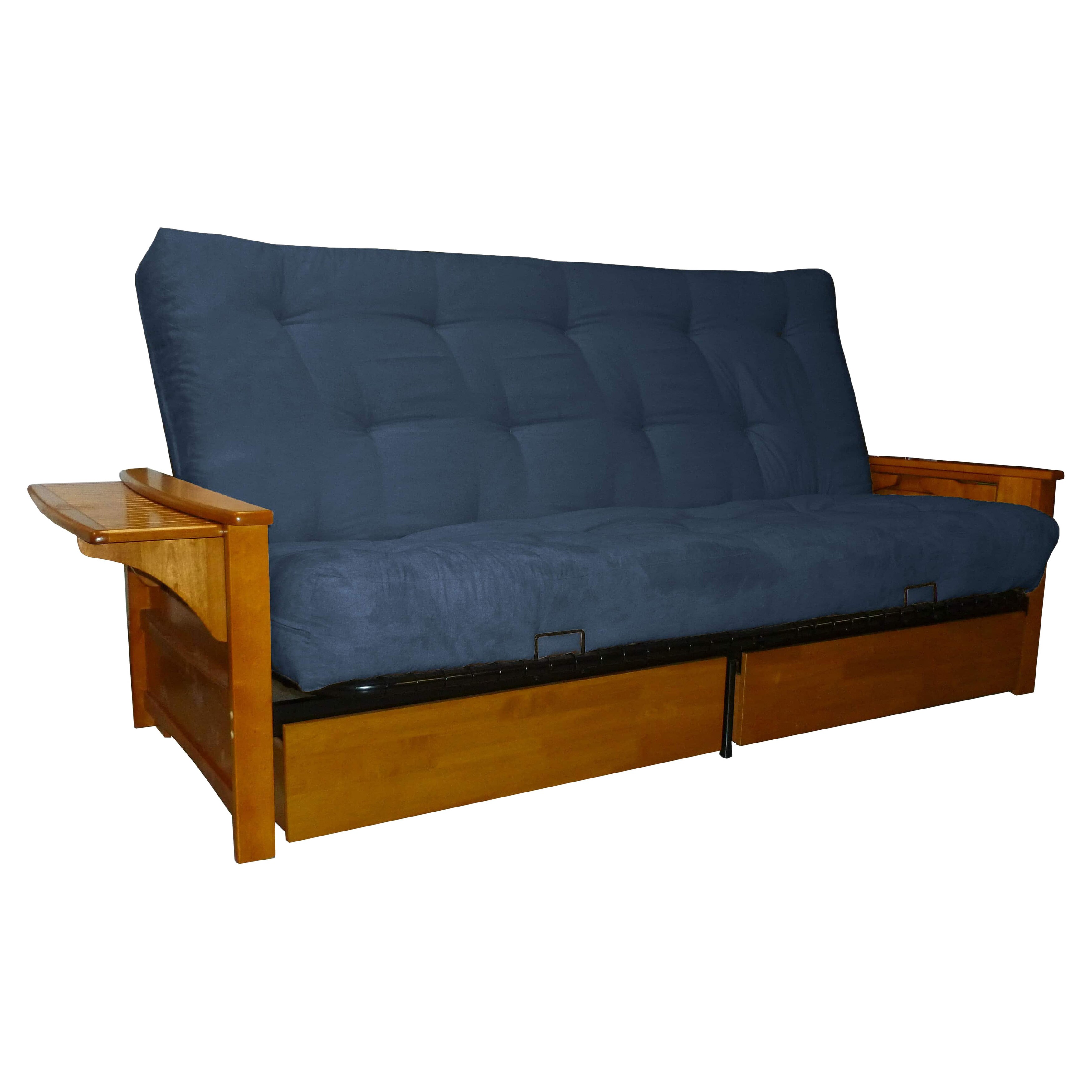 Burbank Microfiber Suede Inner Spring Queen Size Futon Sofa Bed Picture 6 Of 10