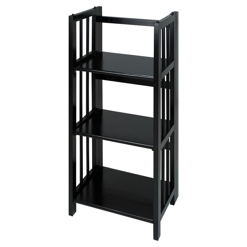 3 Shelf Folding 14 Inch Wide Bookcase Ebay 3 Shelf Folding 14 Inch Wide Bookcase