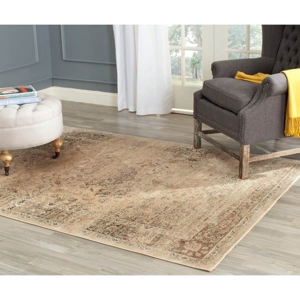 Safavieh Vintage Warm Beige Viscose Rug (53 x 76)  