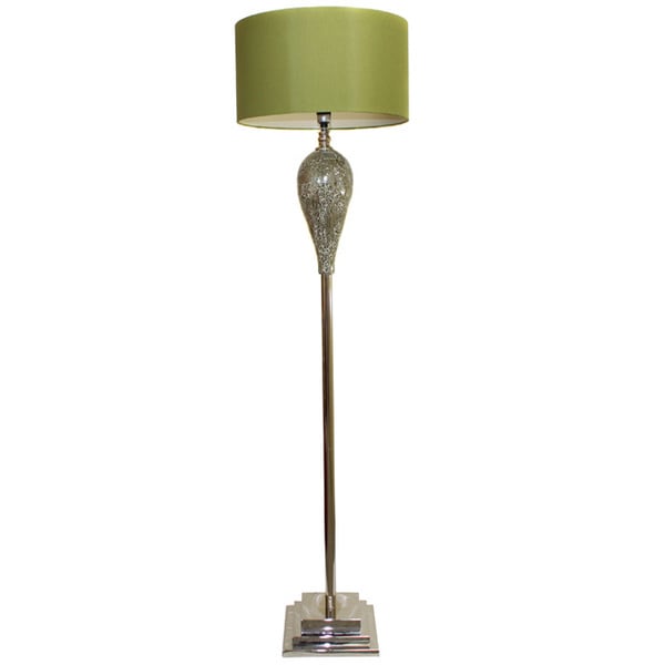 Casa Cortes Hand crafted 68 inch Artisan Green Mosaic Floor Lamp