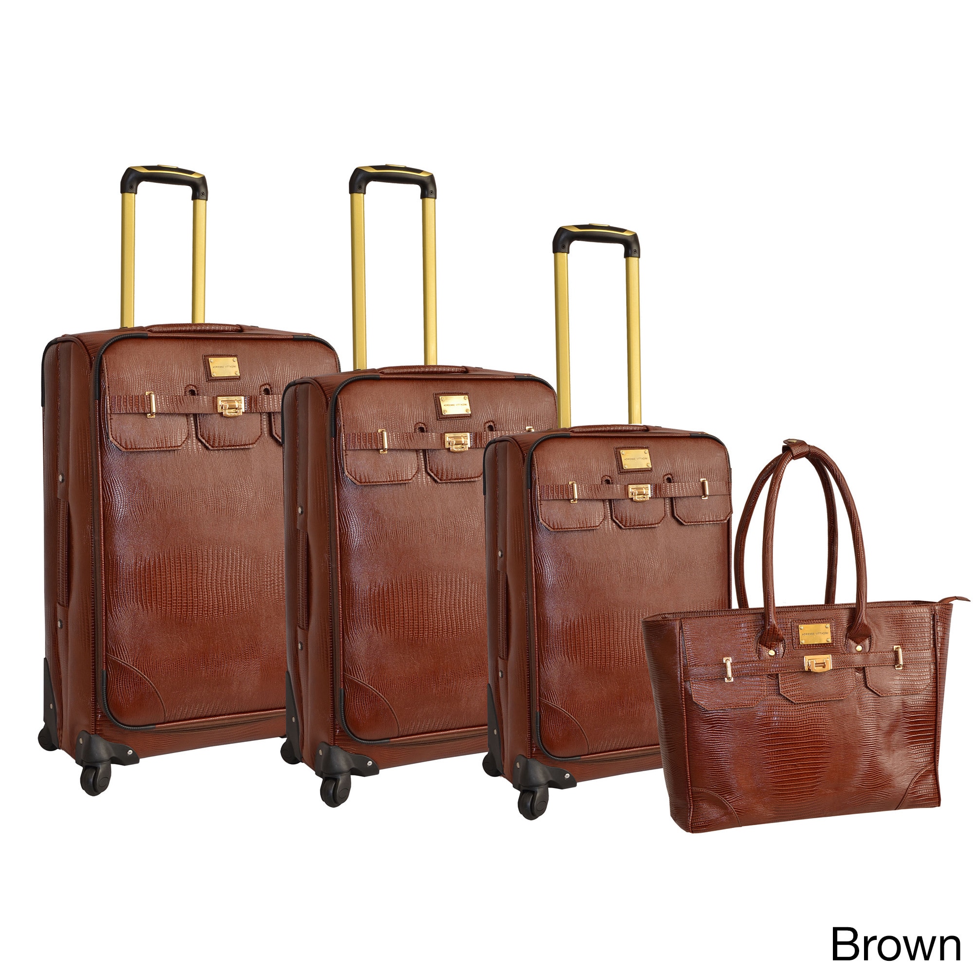 #1Cheap Adrienne Vittadini 4-piece Fashion Spinner Luggage Set - Best ...