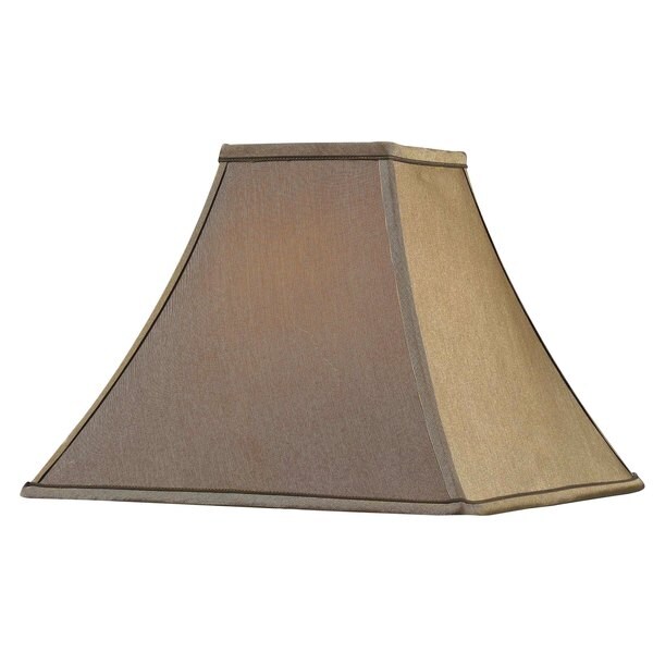 Design Match 14-inch Flared Square Cinnamon Lamp Shade - Overstock ...