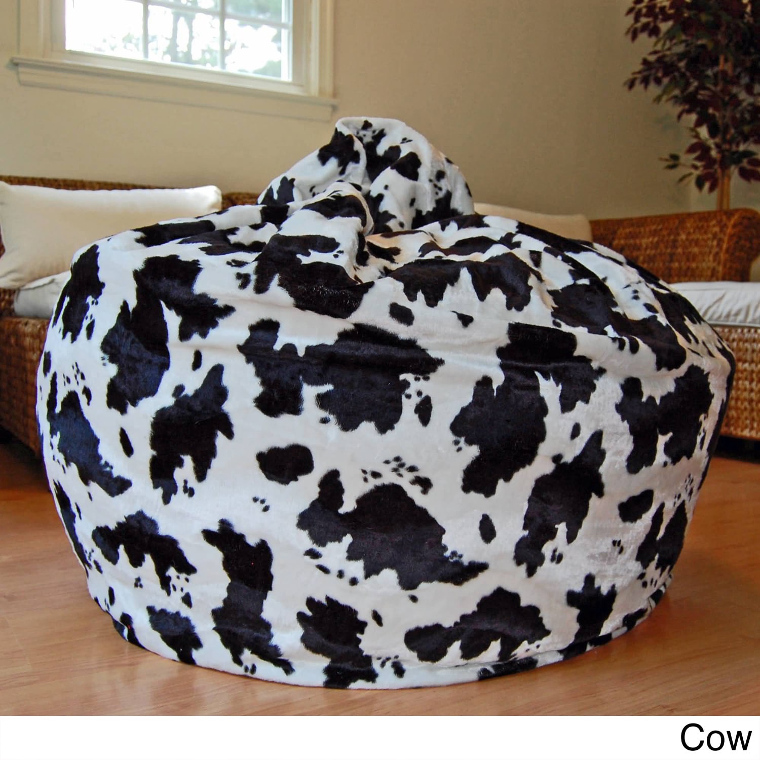 cow plush chair