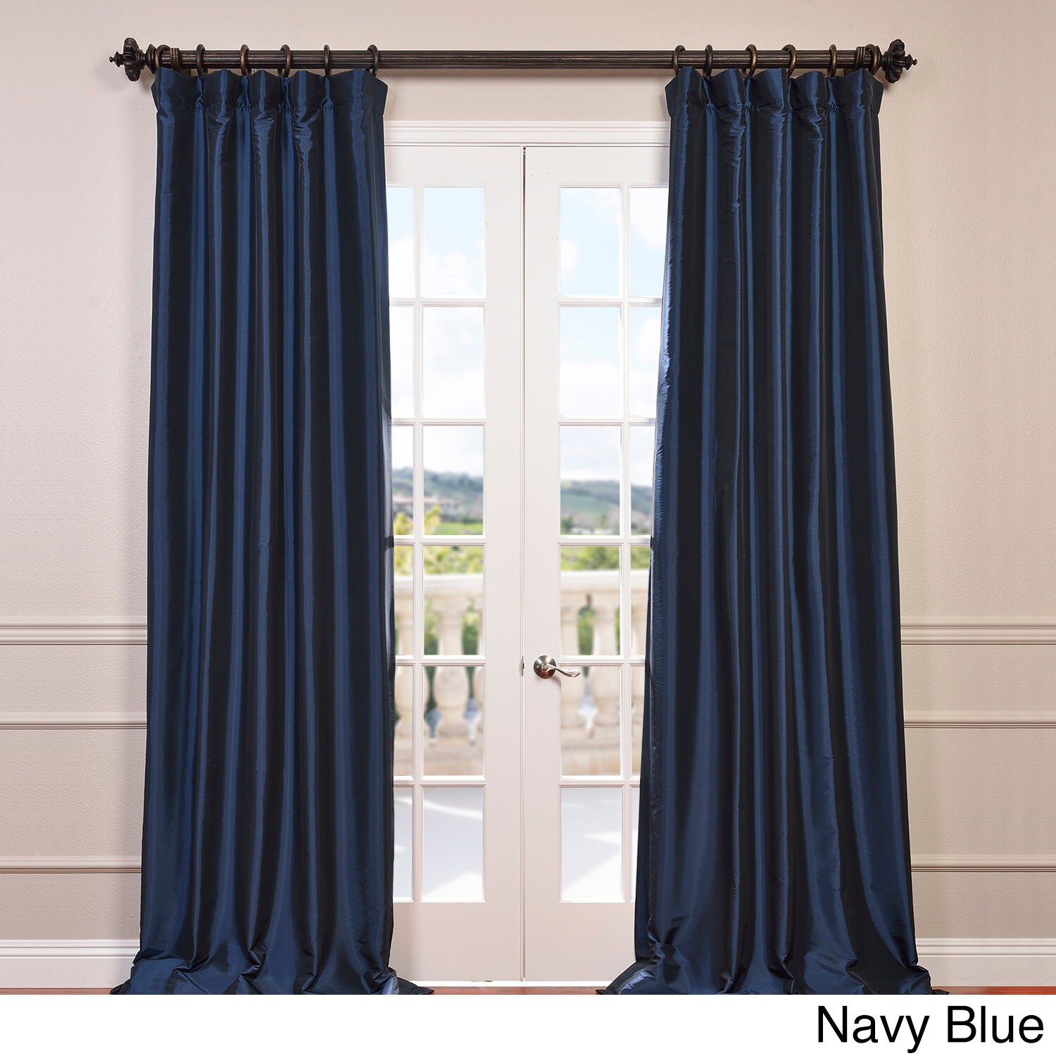 Faux Silk Taffeta Solid Blackout Single Curtain Panel Ebay Faux Silk Taffeta Solid Blackout Single Curtain Panel