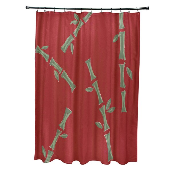 Floral Bamboo 71 74 inch Shower Curtain   Shopping   The