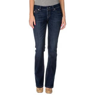 Seven7 Women's Contemporary 5 Pocket Boot Cut Denim Jeans