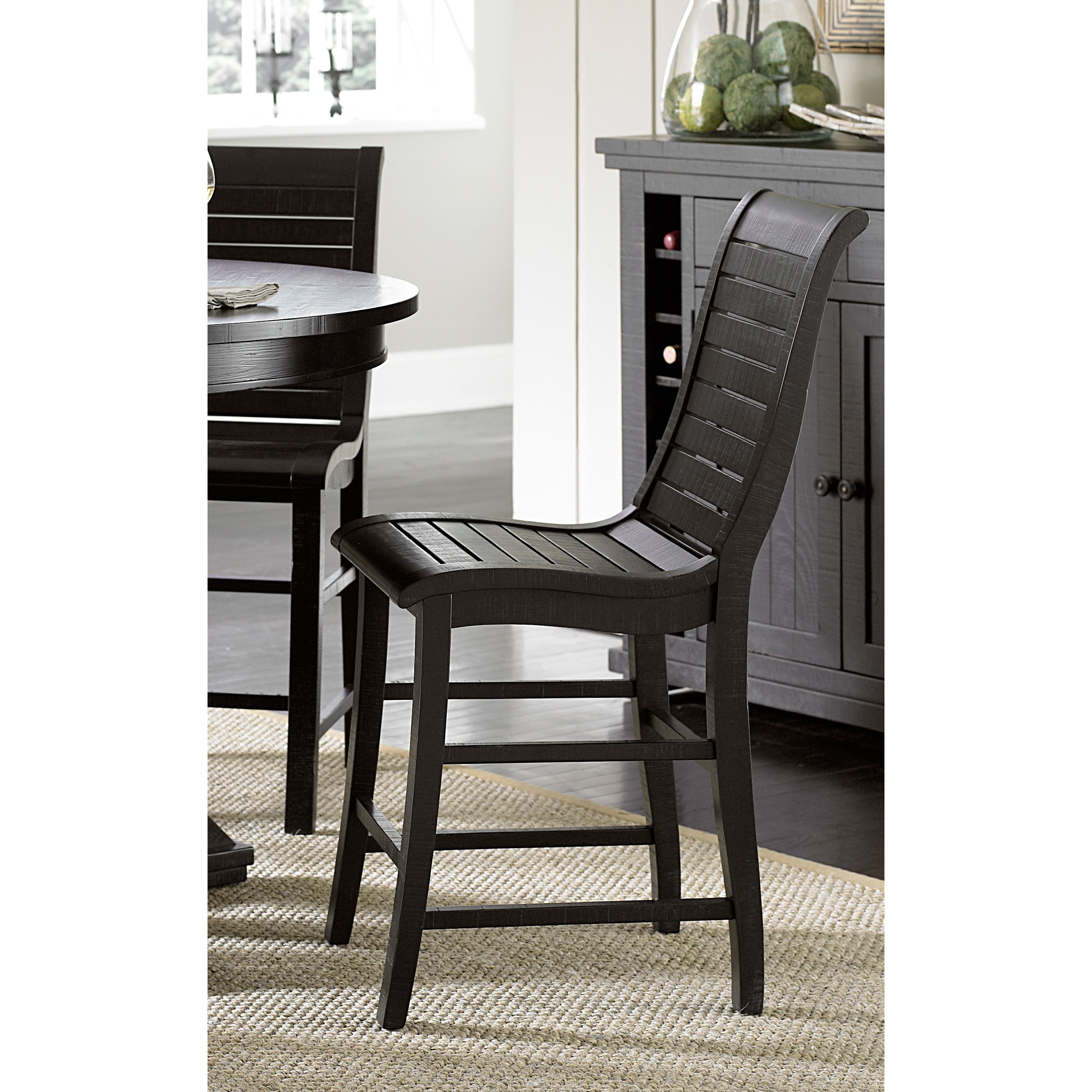 Willow Distressed Black Counter Chairs Set Of 2 Ebay Willow Distressed Black Counter Chairs Set Of 2