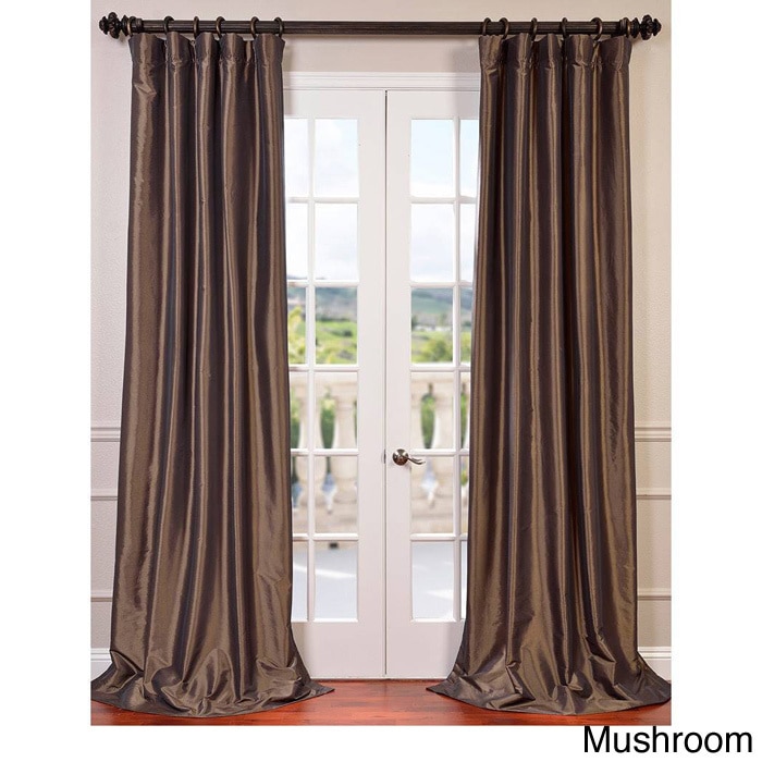 Exclusive Fabrics Faux Silk Taffeta 108 Inch Blackout Curtain Panel Exclusive Fabrics Faux Silk Taffeta 108 Inch Blackout